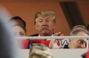 Trump Gets Booed at NFL Game While Reading Military Oath With House Speaker Mike Johnson in Attendance