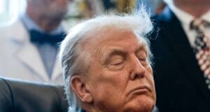 Trump Appears to Drift Off During Marijuana Reclassification Ceremony in the Oval Office