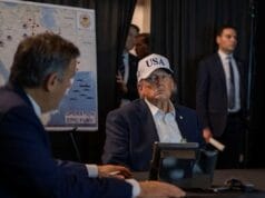 New Images Reveal Trump in Makeshift Mar-a-Lago Command Center Amid Military Strikes