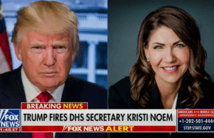Trump Ousts Kristi Noem, Taps “MAGA Warrior” Markwayne Mullin to Lead DHS